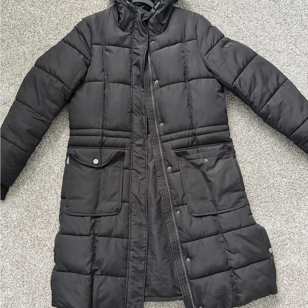 Lucky Brand Women's Black Quilted Puffer Jacket